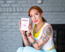 Load image into Gallery viewer, Woman holding Pilates Reformer flash cards box