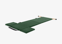 Load image into Gallery viewer, contrology folding mat with moon boxes and handles|color::forest