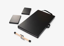 Load image into Gallery viewer, contrology folding mat with moon boxes and handles
