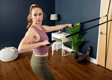 Load image into Gallery viewer, Woman using Tower on the Go on home door