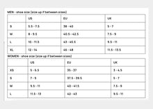 Load image into Gallery viewer, Pilates socks sizing chart