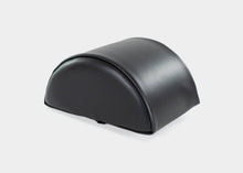 Load image into Gallery viewer, Single black half-cylinder cushion for various exercises.