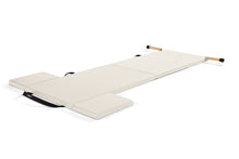 Load image into Gallery viewer, contrology folding mat with moon boxes and handles|color::adobe white
