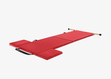 Load image into Gallery viewer, contrology folding mat with moon boxes and handles|color::cinnabar
