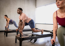Load image into Gallery viewer, Anniversary Allegro® 2 Reformer Extended Head End Platform in use
