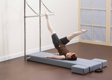 Load image into Gallery viewer, Wall tower mat and moon box package for a comprehensive workout | caption::Shown in Greystone Upholstery
