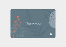 Load image into Gallery viewer, balanced body gift cards | caption::Thank you
