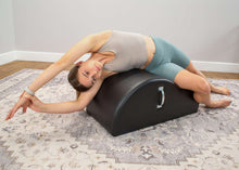 Load image into Gallery viewer, Women doing side bend on West Coast Step Barrel at home
