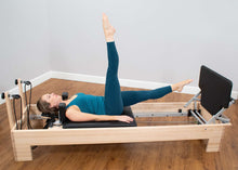 Load image into Gallery viewer, Jumpus Maximus for Studio Reformer and Clinical Reformer product photo | caption::On Studio Reformer with Classic/One-Step Footbar
