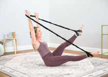 Load image into Gallery viewer, resistance exercise band - black - in use

