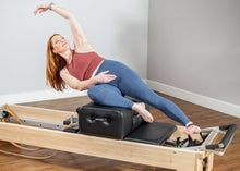 Load image into Gallery viewer, Cotton footstrap for pilates reformer exercises | caption:: Medium CenterLine Footstrap on CenterLine Reformer
