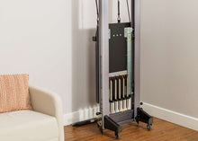 Load image into Gallery viewer, Allegro Reformer stored in upright position | caption::Allegro Reformer stored upright
