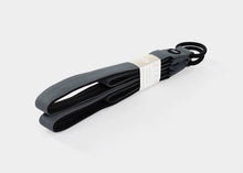 Load image into Gallery viewer, Charcoal premium padded Reformer loops for comfort.
