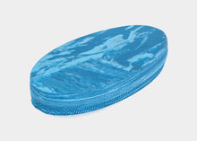 Load image into Gallery viewer, Blue large oval Pilates cushion for comfort and support.
