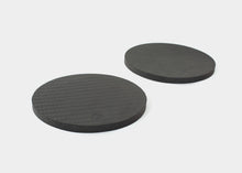 Load image into Gallery viewer, Pair of black rotator disc pads for stability.
