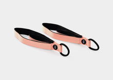 Load image into Gallery viewer, Coral-colored padded premium loops for reformer.
