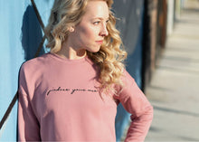 Load image into Gallery viewer, “J’adore your Core” Embroidered Crop Crewneck, Balanced Body
