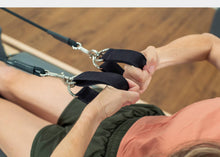 Load image into Gallery viewer, Double-D-Ring Loops in action during a Pilates session.
